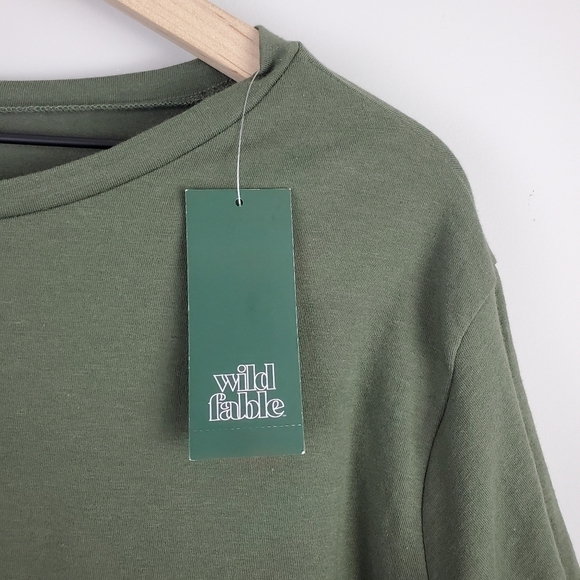 Wild Fable Green Crop Tee BNWT 4x - Picture 4 of 6